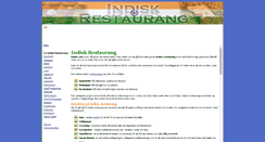 Desktop Screenshot of indisk-restaurang.se