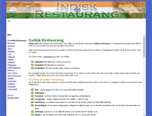 Tablet Screenshot of indisk-restaurang.se